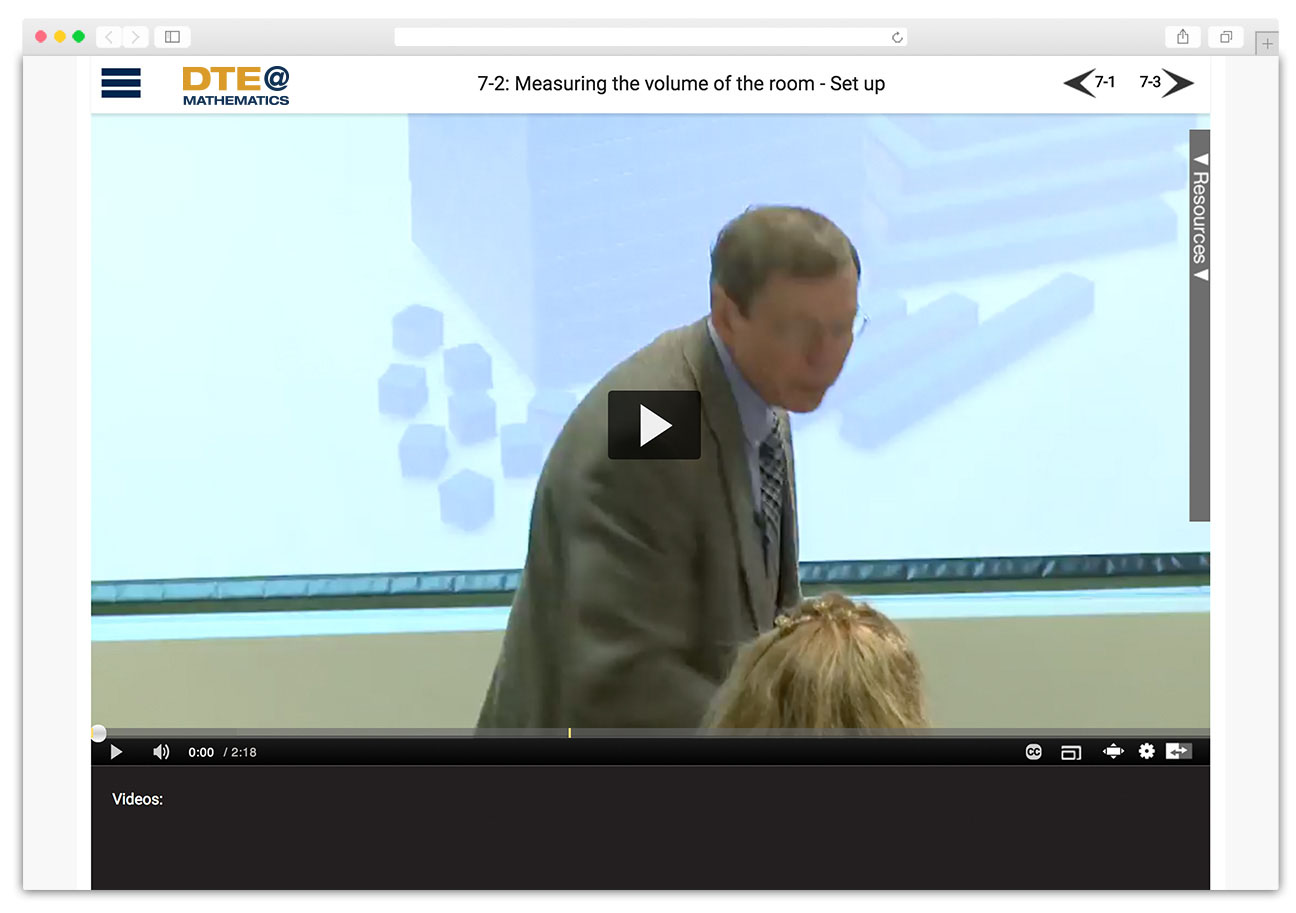 video of math teacher