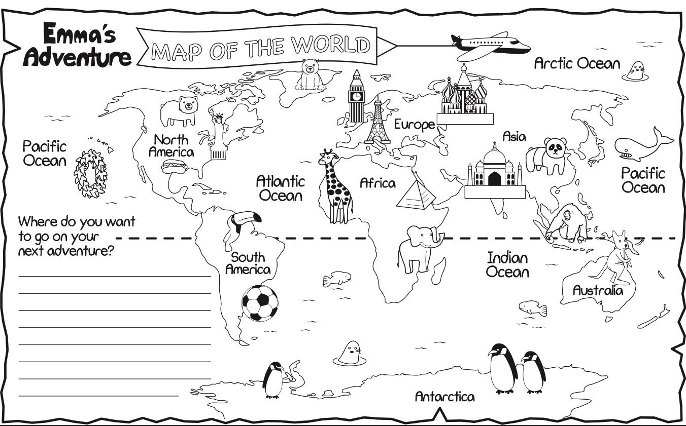 emma's map of the world graphic