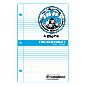 journal prompts algebra 1 book cover