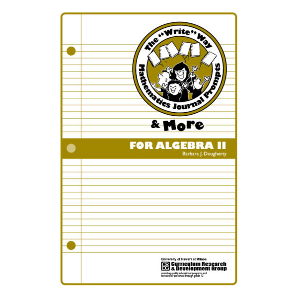 journal prompts algebra 2 book cover
