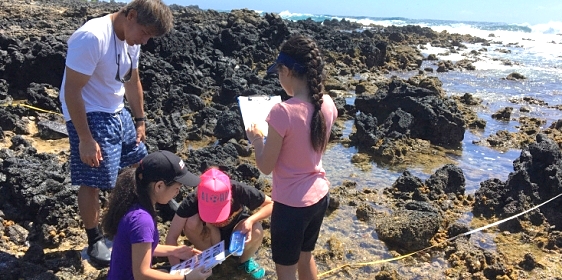 OPIHI Students at Sandy Beach